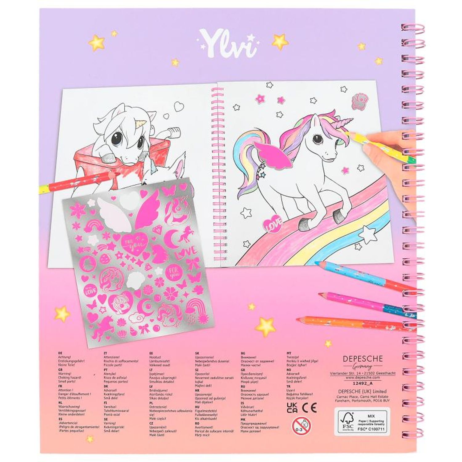 Carte de Colorat Unicorn Ylvi fotografia produsului View 7 L