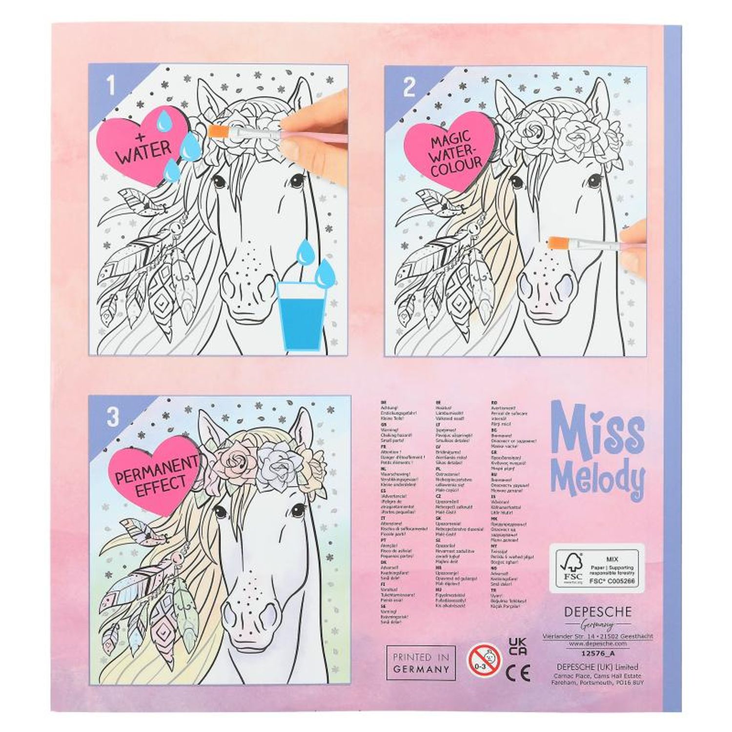 Carte de Colorat cu Apa Miss Melody fotografia produsului View 7 L