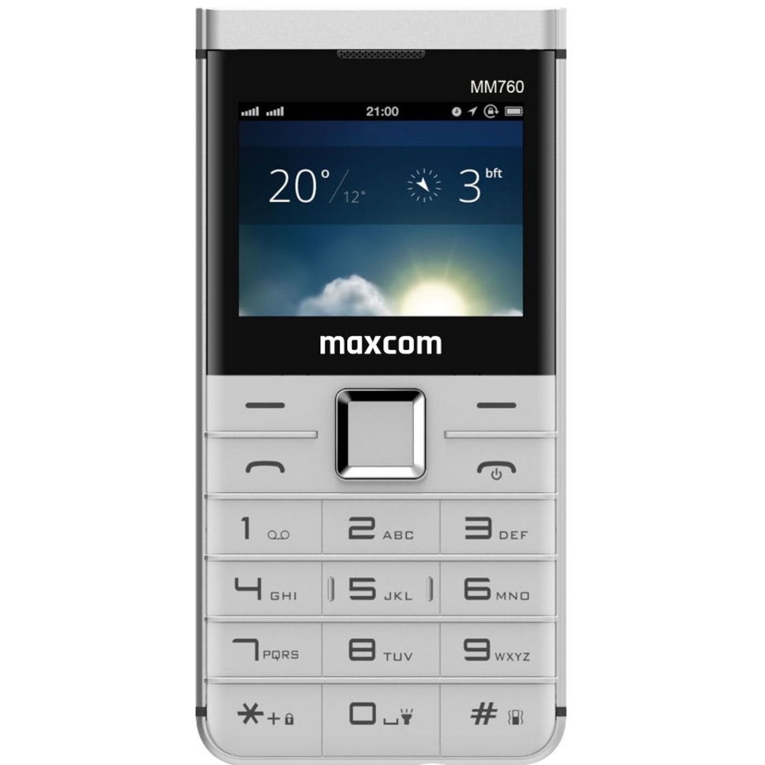 Telefon mobil MaxCom Comfort MM760, Dual SIM (Alb) fotografia produsului