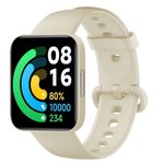 Smartwatch Poco Watch Global, Display AMOLED 1.6", Bluetooth, Waterproof 5 ATM (Bej) fotografia produsului