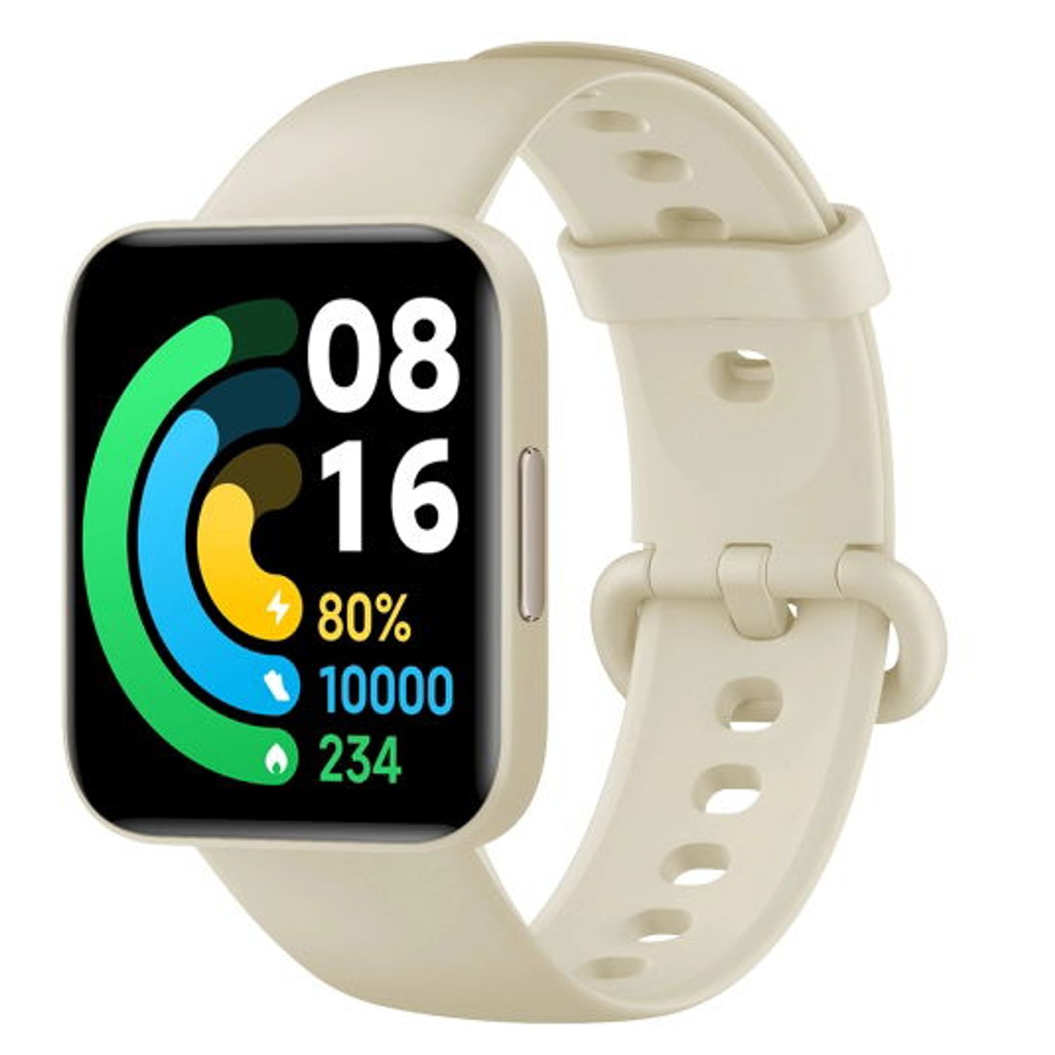 Smartwatch Poco Watch Global, Display AMOLED 1.6", Bluetooth, Waterproof 5 ATM (Bej) fotografia produsului