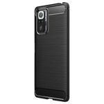 Protectie Spate Flexibila Antisoc Carbon pentru Xiaomi Redmi Note 10 Pro, Negru fotografia produsului