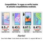 Protectie Spate Flexibila Antisoc Carbon pentru Xiaomi Redmi Note 10 Pro, Negru fotografia produsului View 3 S