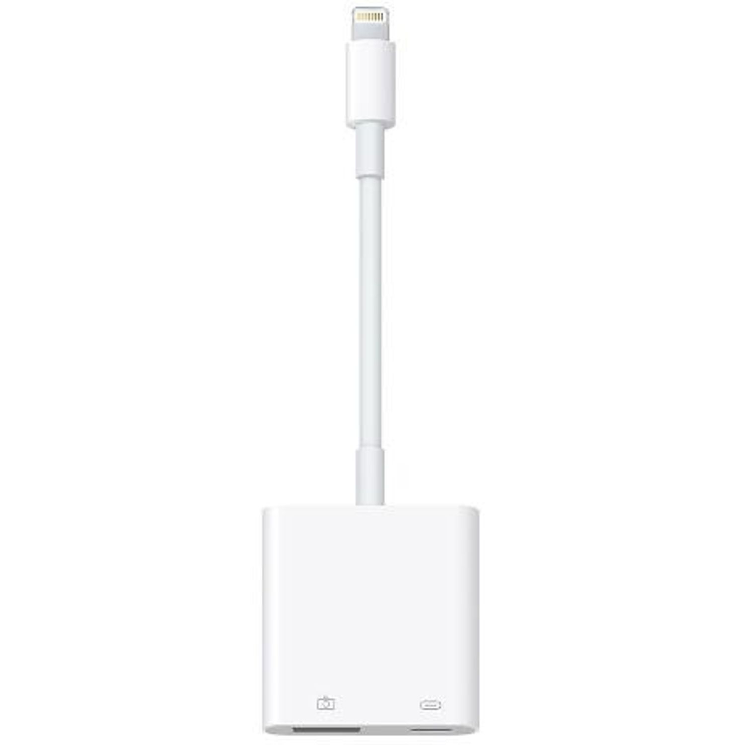Cablu de date Apple mk0w2zm/a, Lightning, USB 3.0, cu adaptor pentru camera (Alb) fotografia produsului