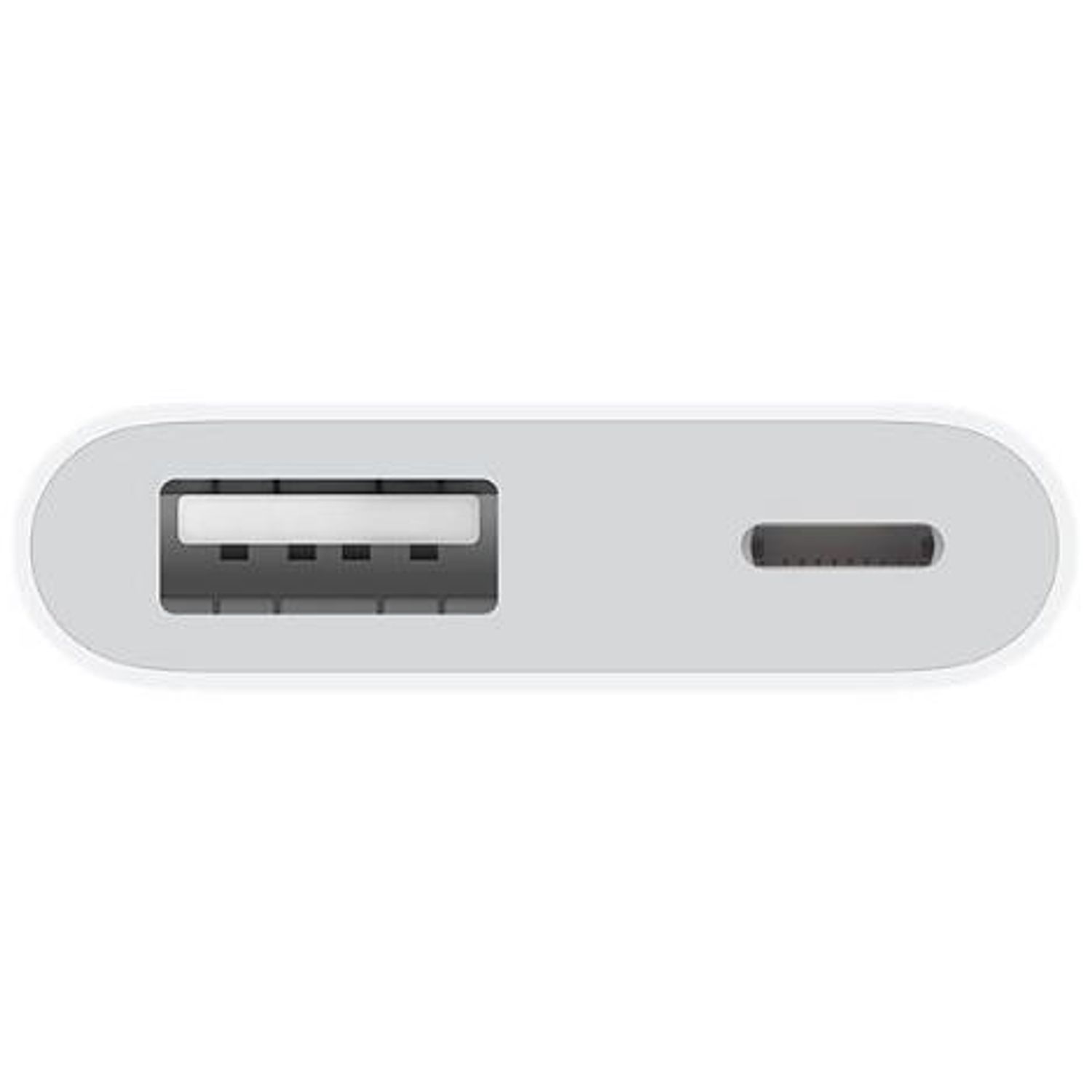 Cablu de date Apple mk0w2zm/a, Lightning, USB 3.0, cu adaptor pentru camera (Alb) fotografia produsului View 2 L