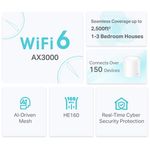 Whole Home Mesh Wireless TP-Link Deco X50, Gigabit, WiFi 6, 3000 Mbps (Alb) fotografia produsului View 3 S