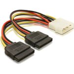 Adaptor alimentare Gembird CC-SATA-PSY-0.3M, Molex - 2 x  SATA fotografia produsului