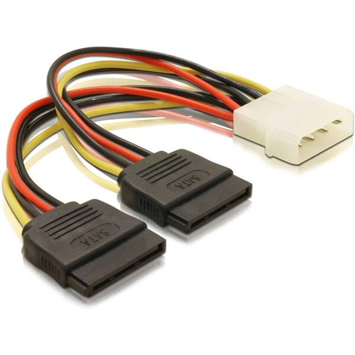 Adaptor alimentare Gembird CC-SATA-PSY-0.3M, Molex - 2 x  SATA fotografia produsului