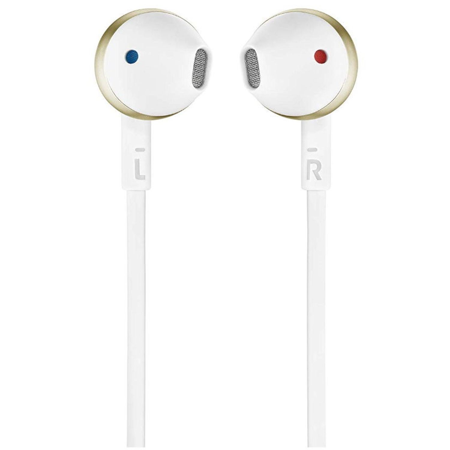 Casti Stereo JBL T205, Microfon (Alb/Auriu) fotografia produsului View 3 L