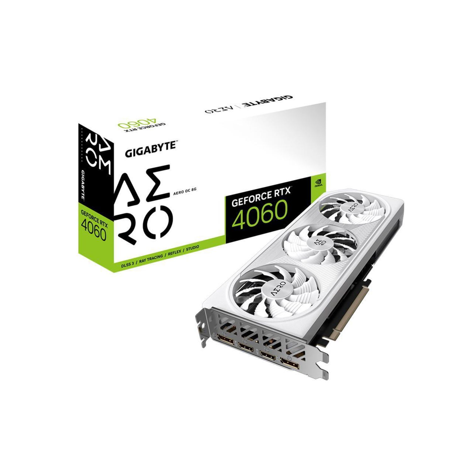 Placa video GIGABYTE GeForce RTX 4060  AERO OC 8GB GDDR6 128-bit fotografia produsului View 6 L