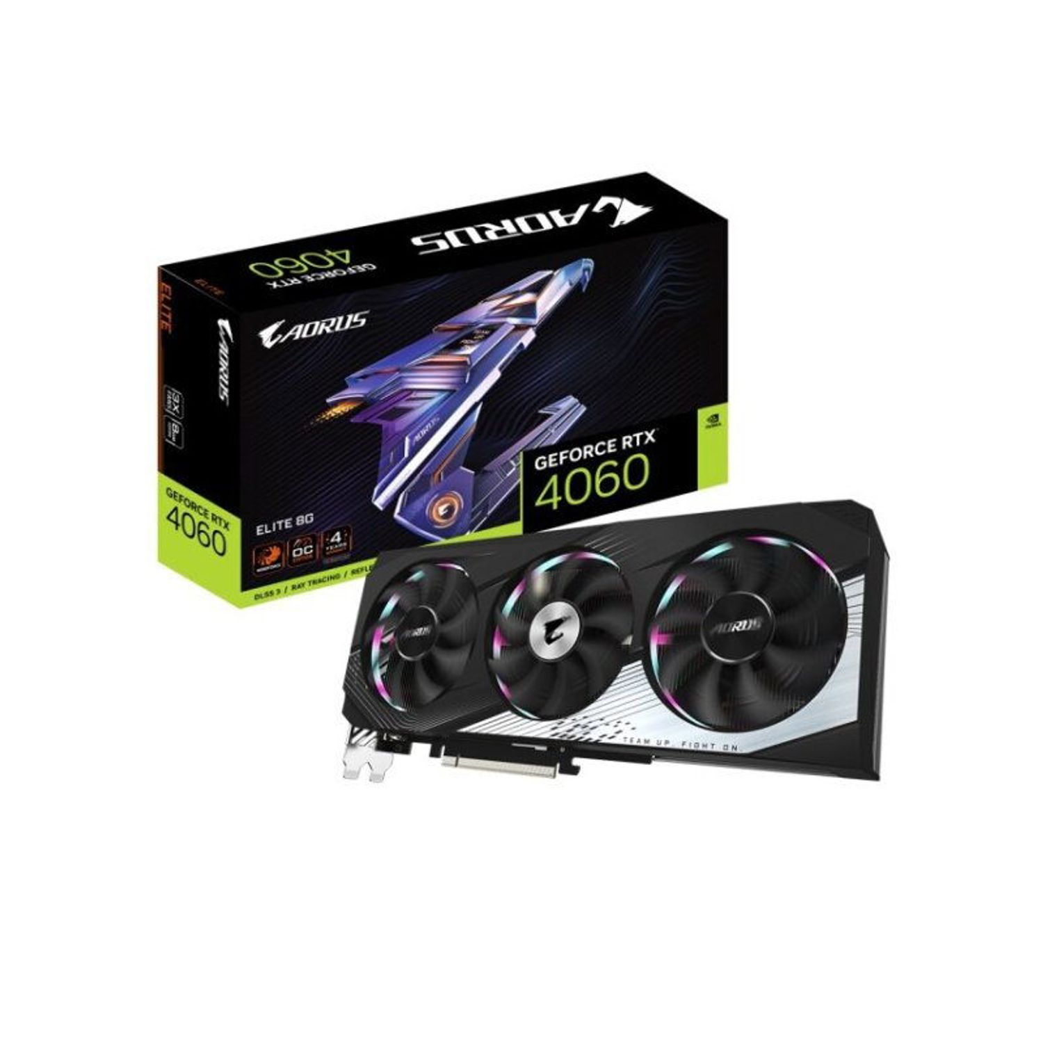 Placa video GIGABYTE GeForce RTX 4060 AORUS ELITE 8GB GDDR6 128-bit fotografia produsului View 6 L