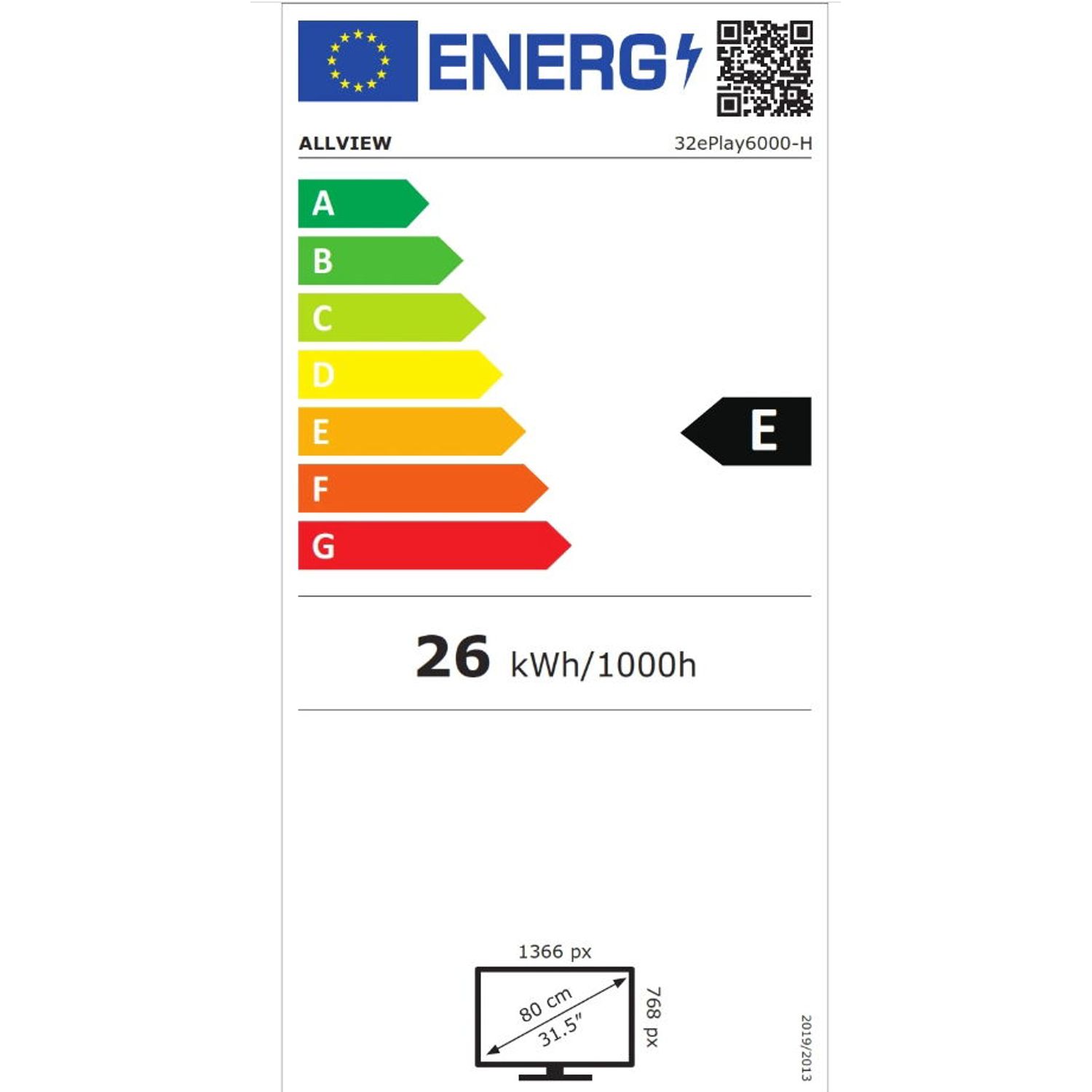 Televizor LED Allview 80 cm (32") 32ePlay6000-H, HD Ready, Smart TV, WiFi, CI+ fotografia produsului View 7 L