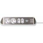 Priza multipla desktop, 4P, 2M, USB fotografia produsului