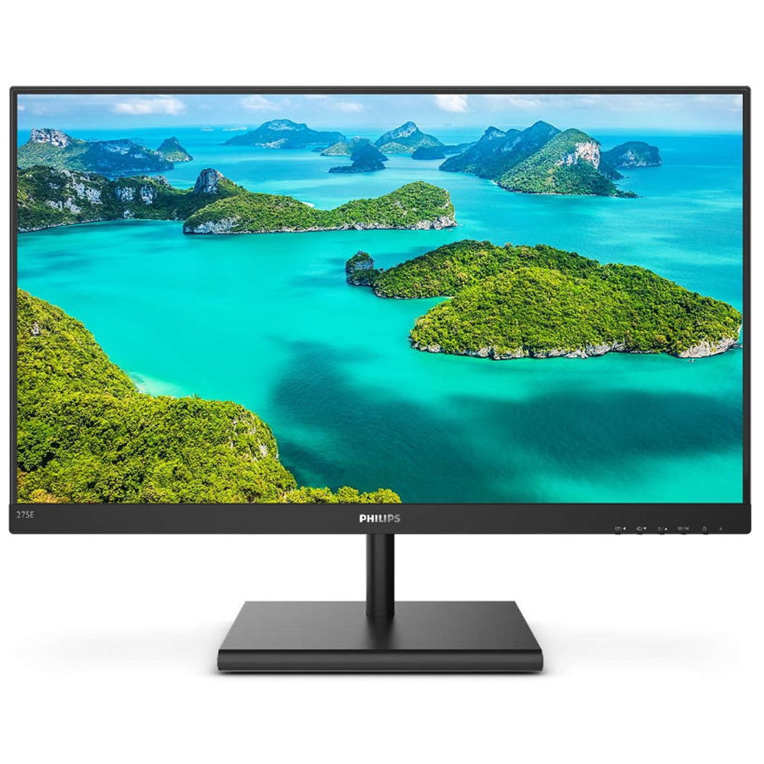 Monitor IPS LED Philips 27" 275E1S/00, QHD (2560 x 1440), VGA, HDMI, DisplayPort (Negru) fotografia produsului