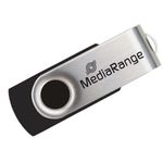 Stick USB MediaRange MR910, 16GB, USB 2.0 (Negru/Argintiu) fotografia produsului