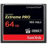 Card de memorie SanDisk Compact Flash Extreme Pro 64GB, 160MB/s fotografia produsului