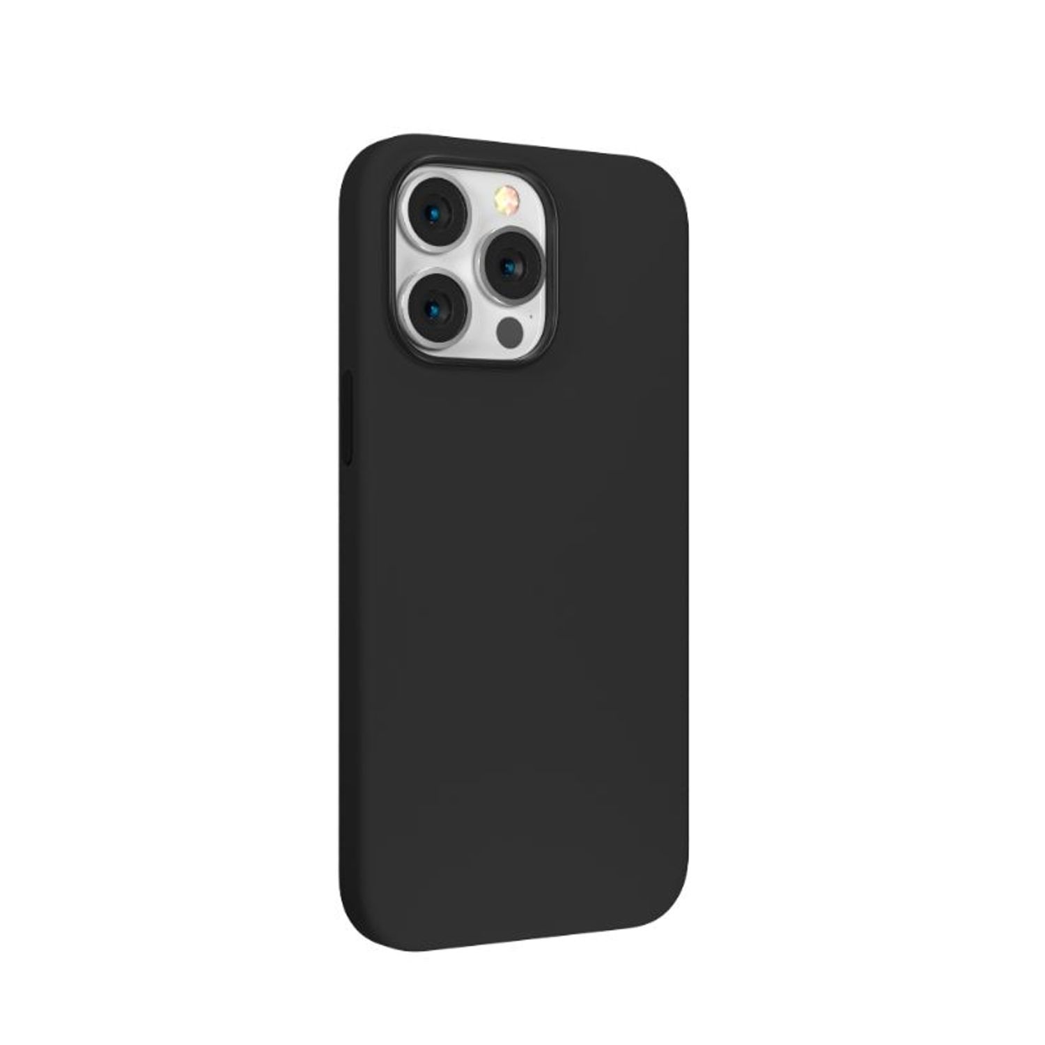 Husa Silicon Devia Nature Series compatibila cu iPhone 14 Pro Max, Negru fotografia produsului