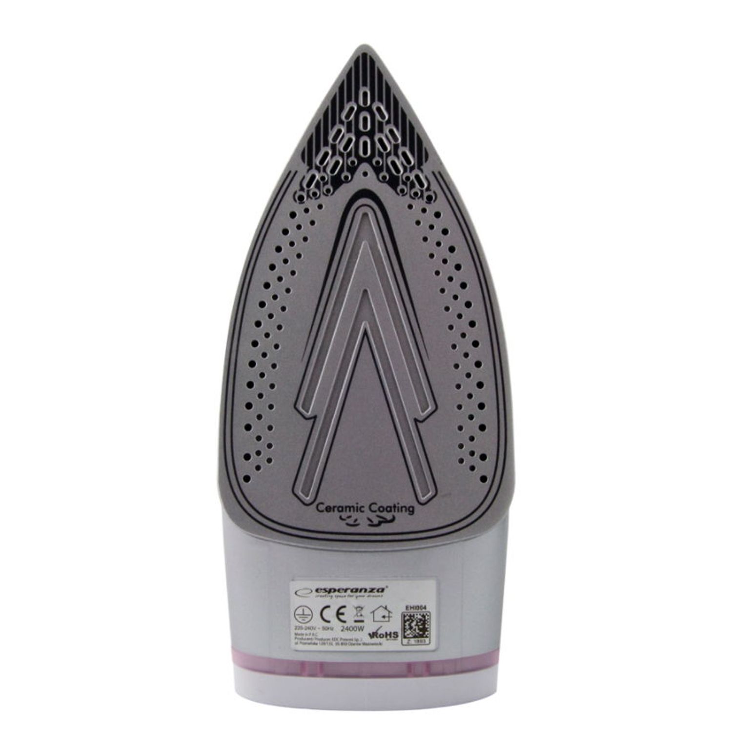 Fier de calcat ESPERANZA Tulle Ceramic, 2400W (Alb/Roz) fotografia produsului View 7 L