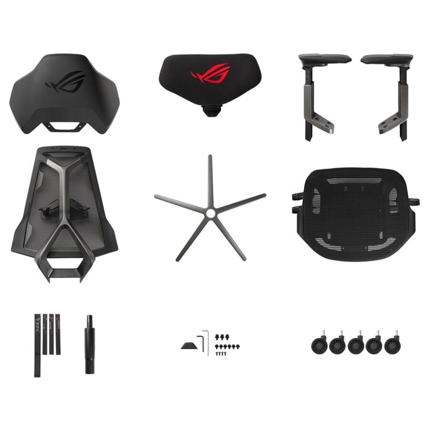 Scaun gaming ASUS ROG Ergo, reglabil (Negru) fotografia produsului View 7 L