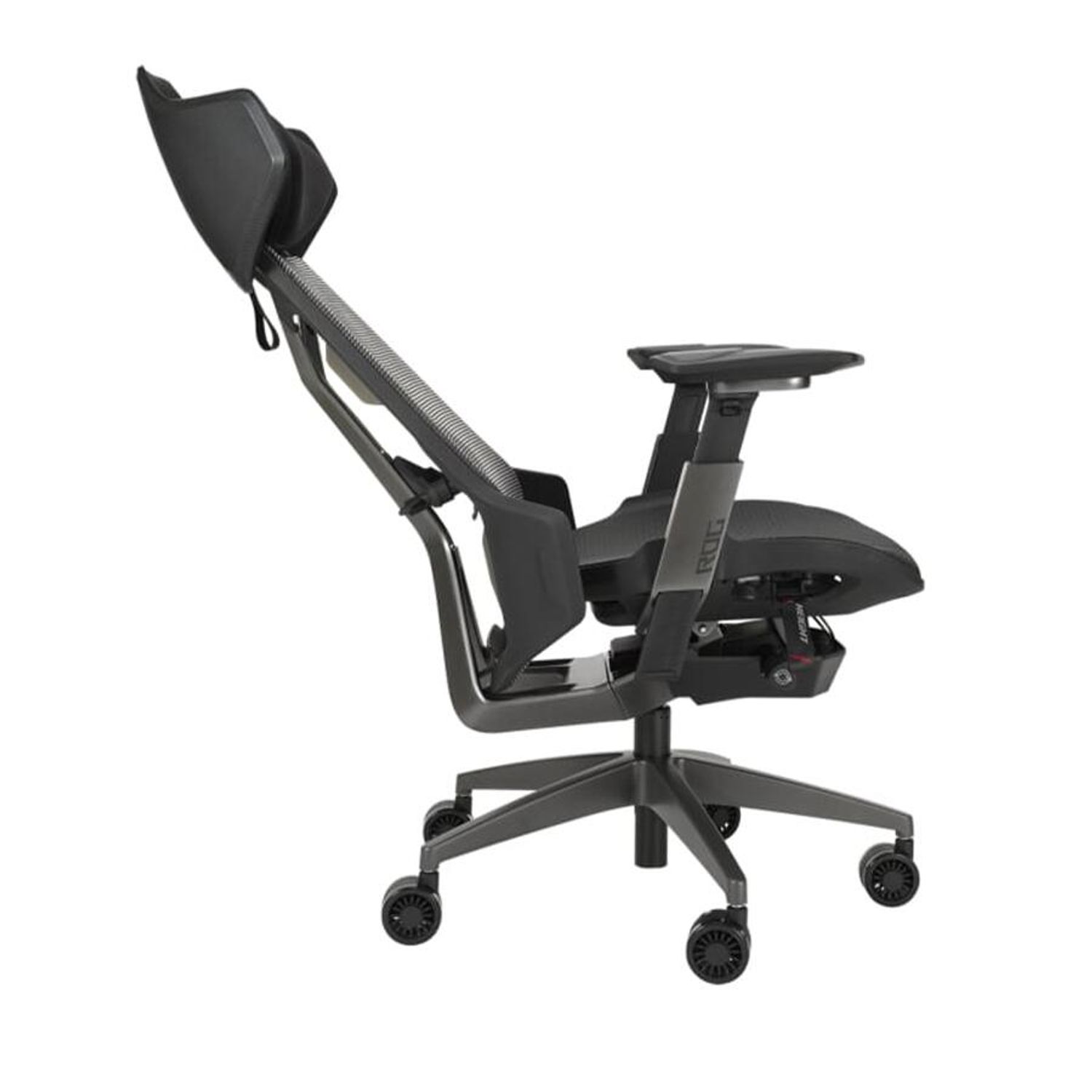 Scaun gaming ASUS ROG Ergo, reglabil (Negru) fotografia produsului View 6 L