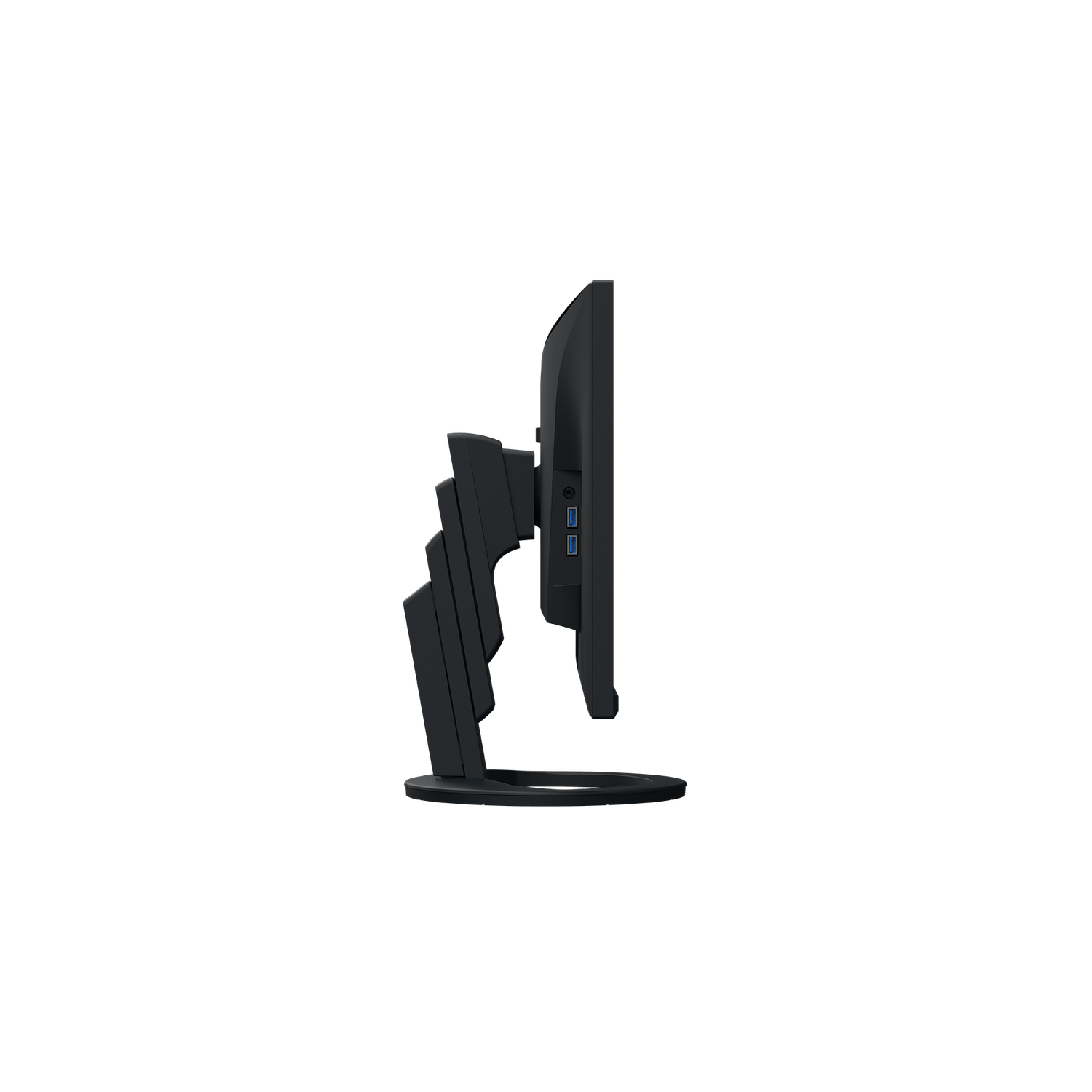 Monitor IPS LED EIZO FlexScan 23.8" EV2480-BK, Full HD (1920 x 1080), HDMI, DisplayPort, Boxe (Negru) fotografia produsului View 3 L