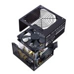Sursa Cooler Master MWE 750 Bronze V2, 80 Plus Bronze, 750W (Negru) fotografia produsului View 9 S