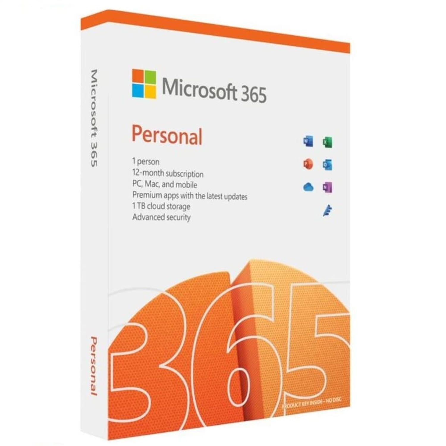 Microsoft M365 Personal, Engleza, subscriptie 1 an, 1 utilizator, retail fotografia produsului View 2 L