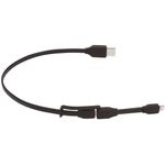 Cablu de date Tylt Duo, Lightning/MicroUSB, 0.6m (Negru) fotografia produsului View 2 S
