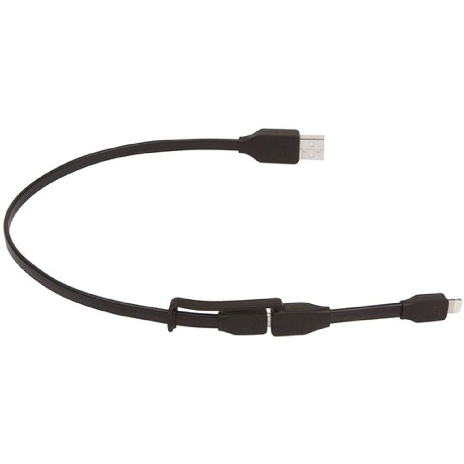 Cablu de date Tylt Duo, Lightning/MicroUSB, 0.6m (Negru) fotografia produsului View 2 L