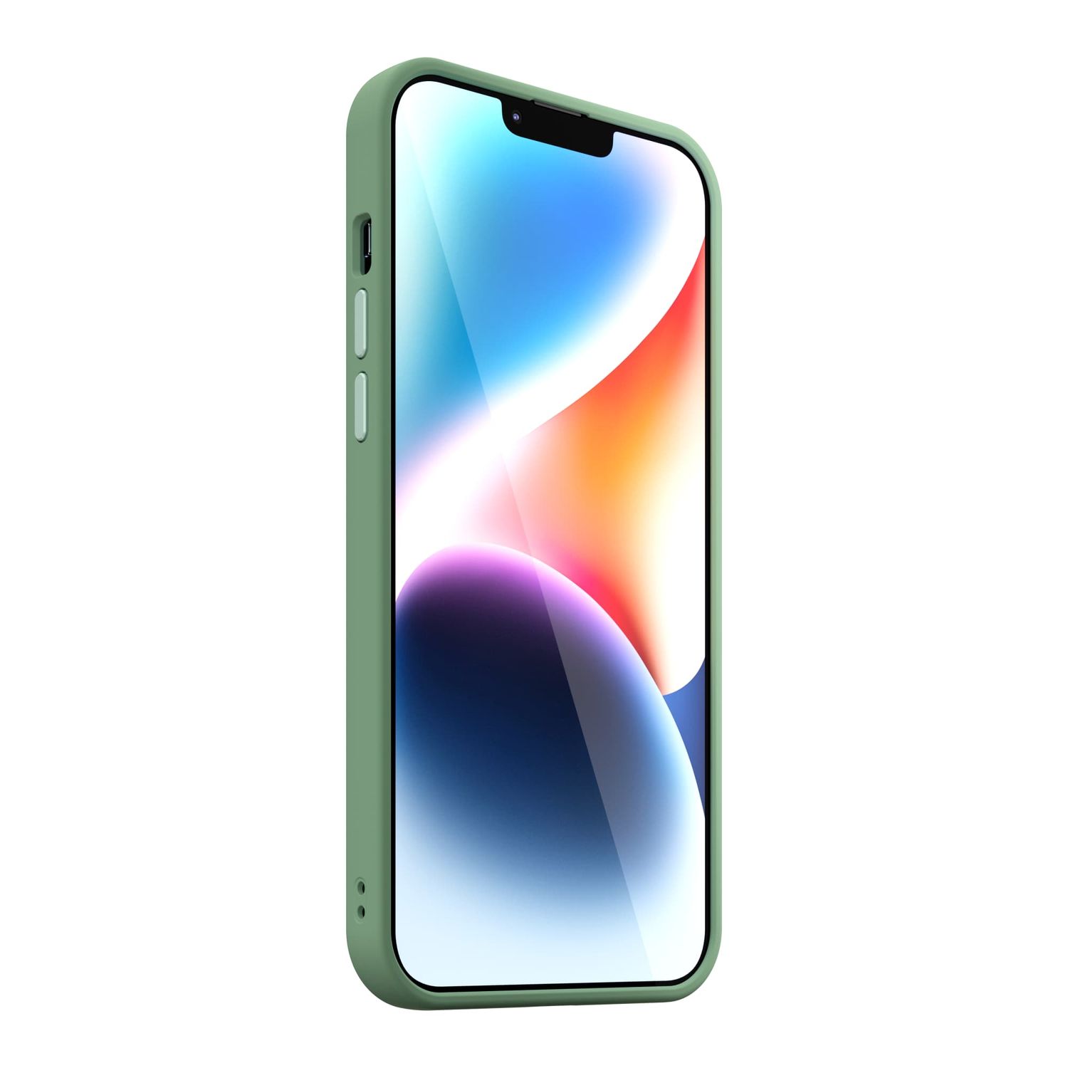 Husa de protectie NEXT ONE compatibila MagSafe pentru iPhone 14, Verde fotografia produsului View 5 L