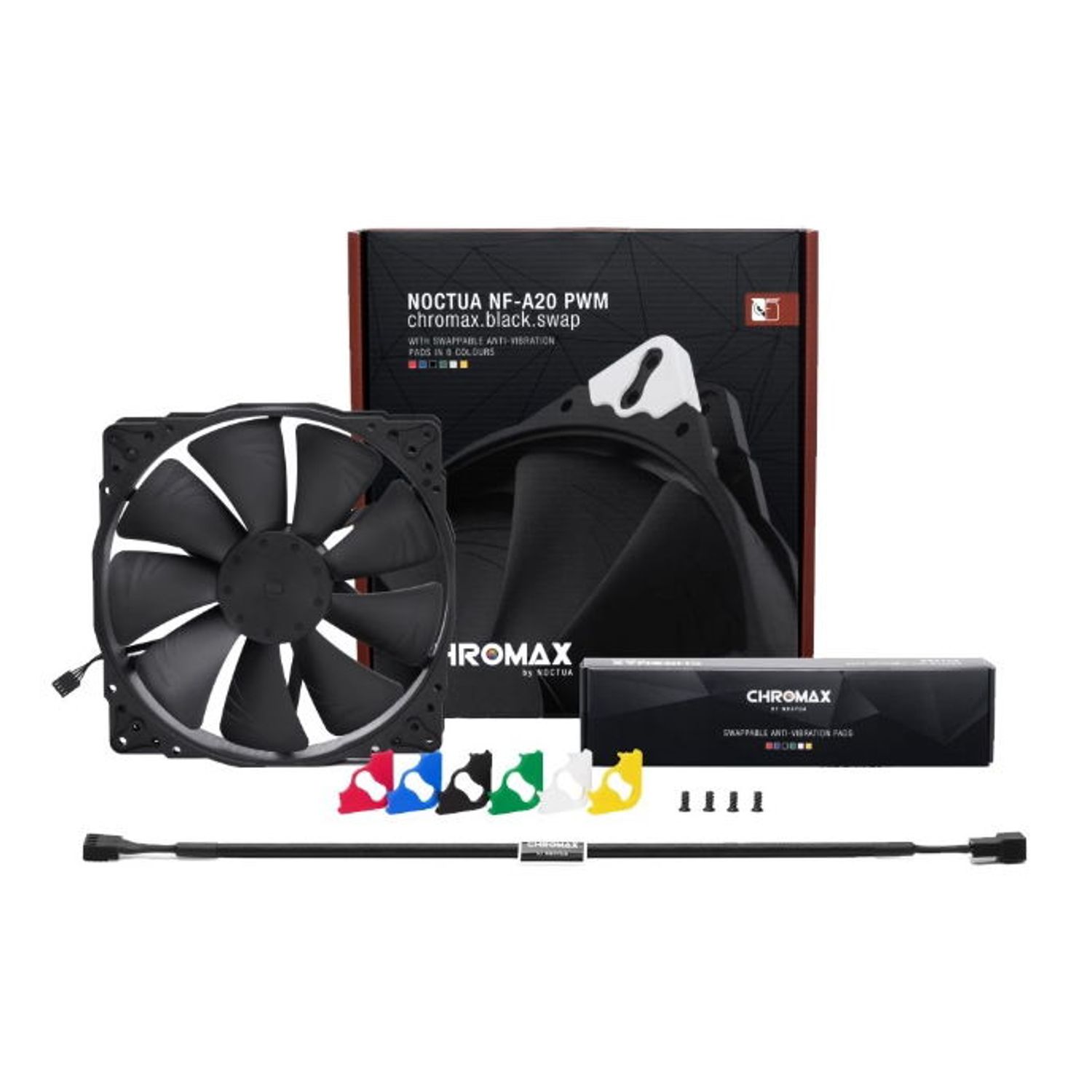 Ventilatoare Noctua NF-A20 PWM, 200mm (Negru) fotografia produsului View 3 L