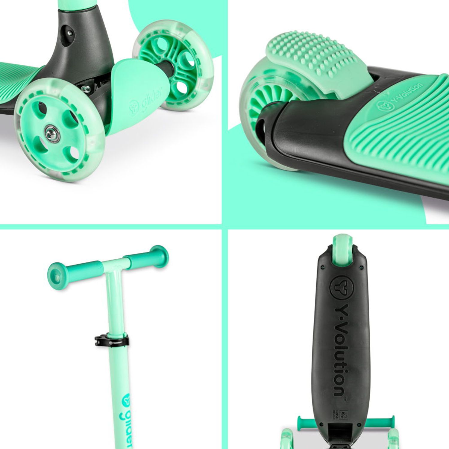 Trotineta cu 3 roti Yvolution Y Glider Kiwi Green fotografia produsului View 5 L
