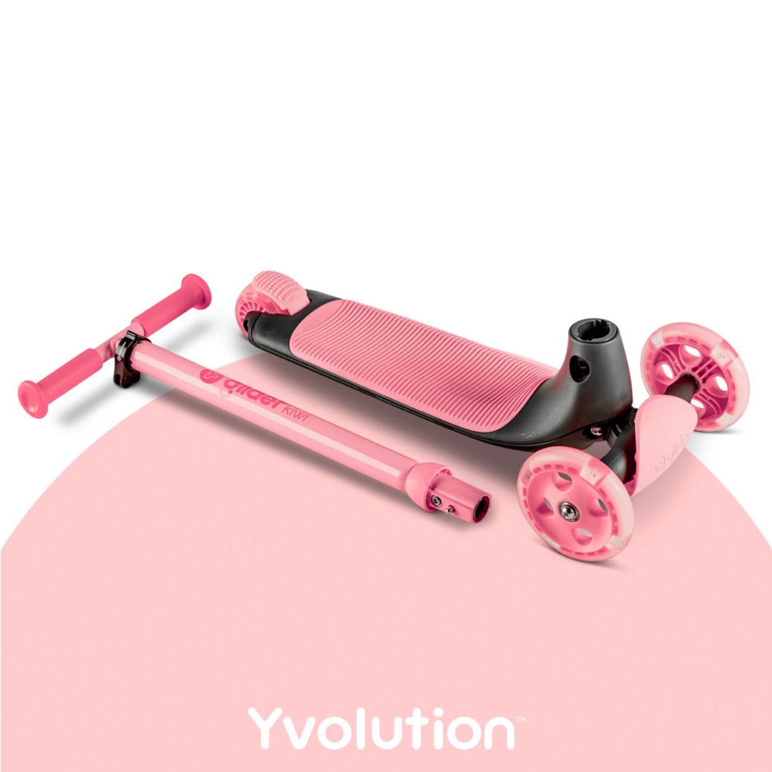 Trotineta cu 3 roti Yvolution Y Glider Kiwi Pink fotografia produsului View 4 L