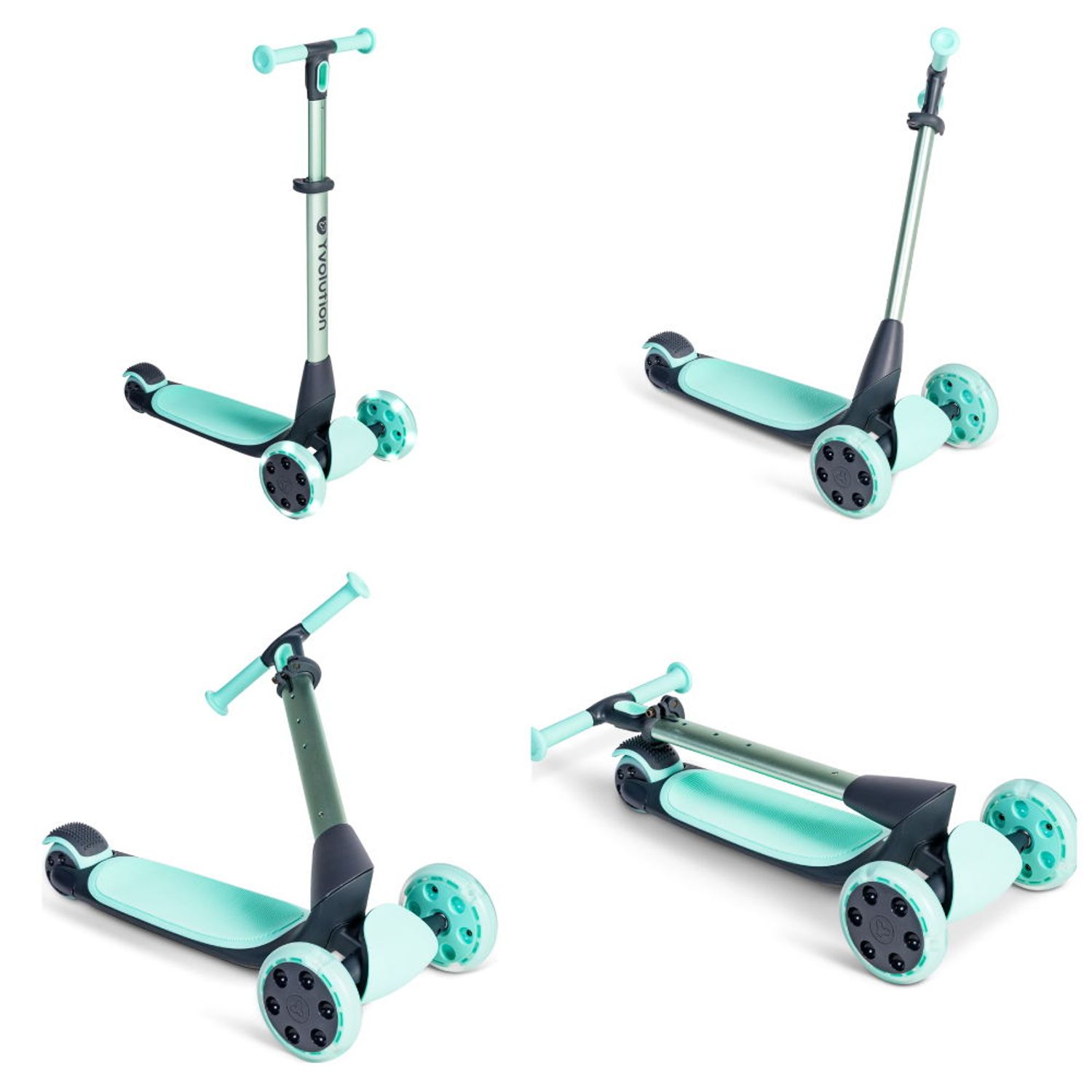 Trotineta Yvolution Y Glider Nua Green fotografia produsului View 2 L