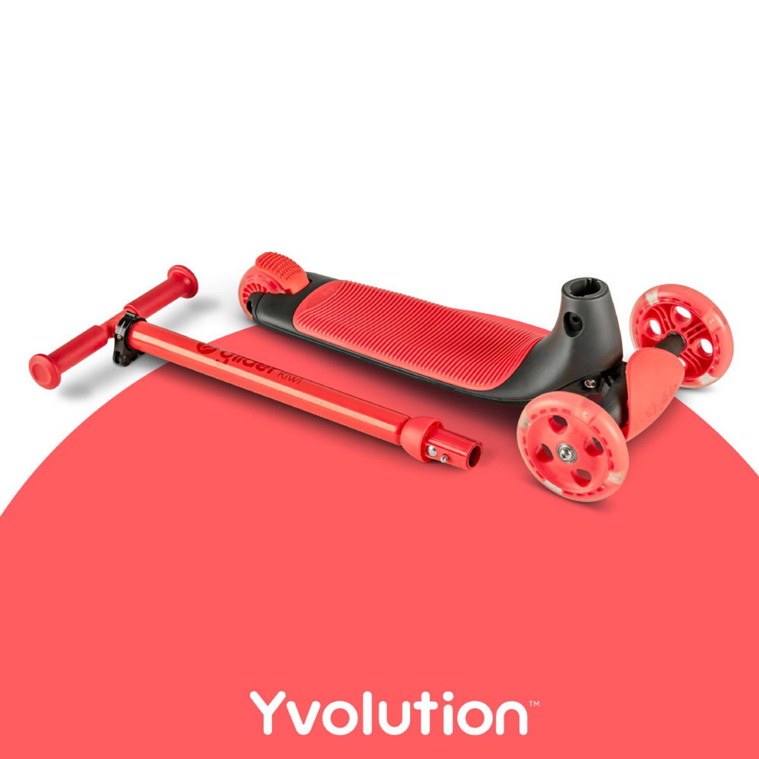 Trotineta cu 3 roti Yvolution Y Glider Kiwi Red fotografia produsului View 4 L