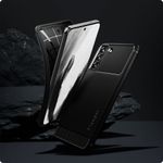 Protectie Spate Spigen Rugged Armor pentru Samsung Galaxy S21 FE (Negru) fotografia produsului View 3 S