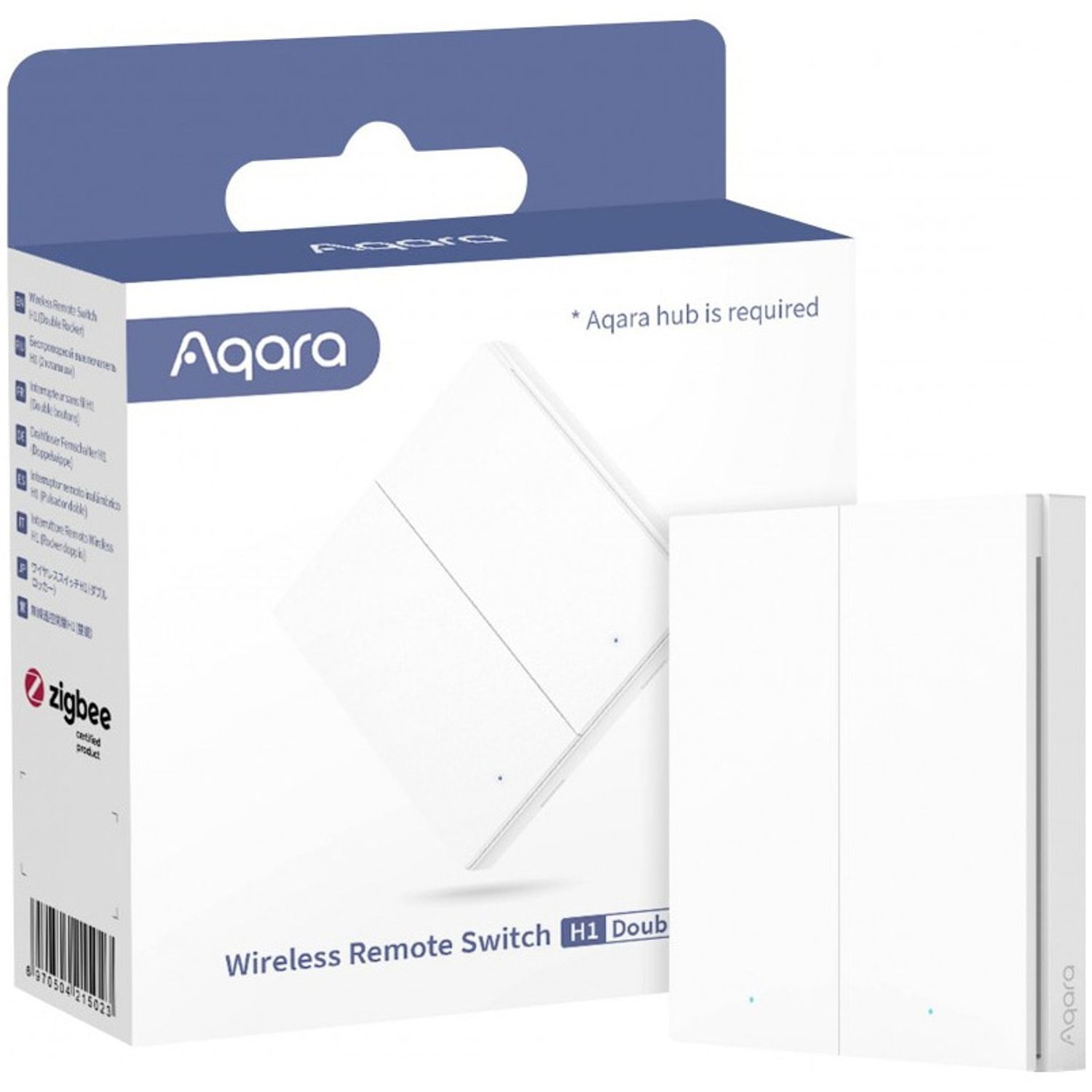 Intrerupator inteligent AQARA Wireless Switch H1 (Double Rocker) fotografia produsului