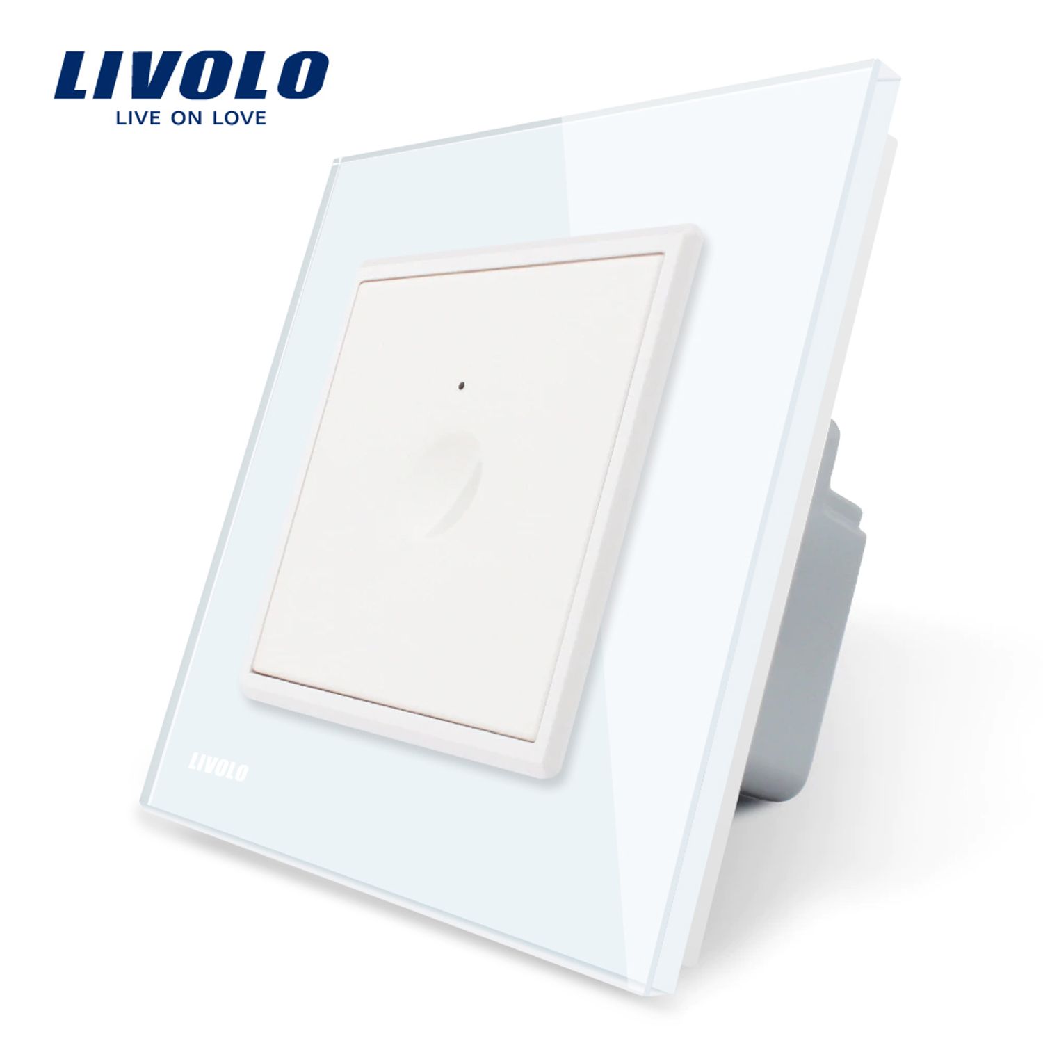 Intrerupator simplu cu touch Livolo din sticla, Serie noua fotografia produsului