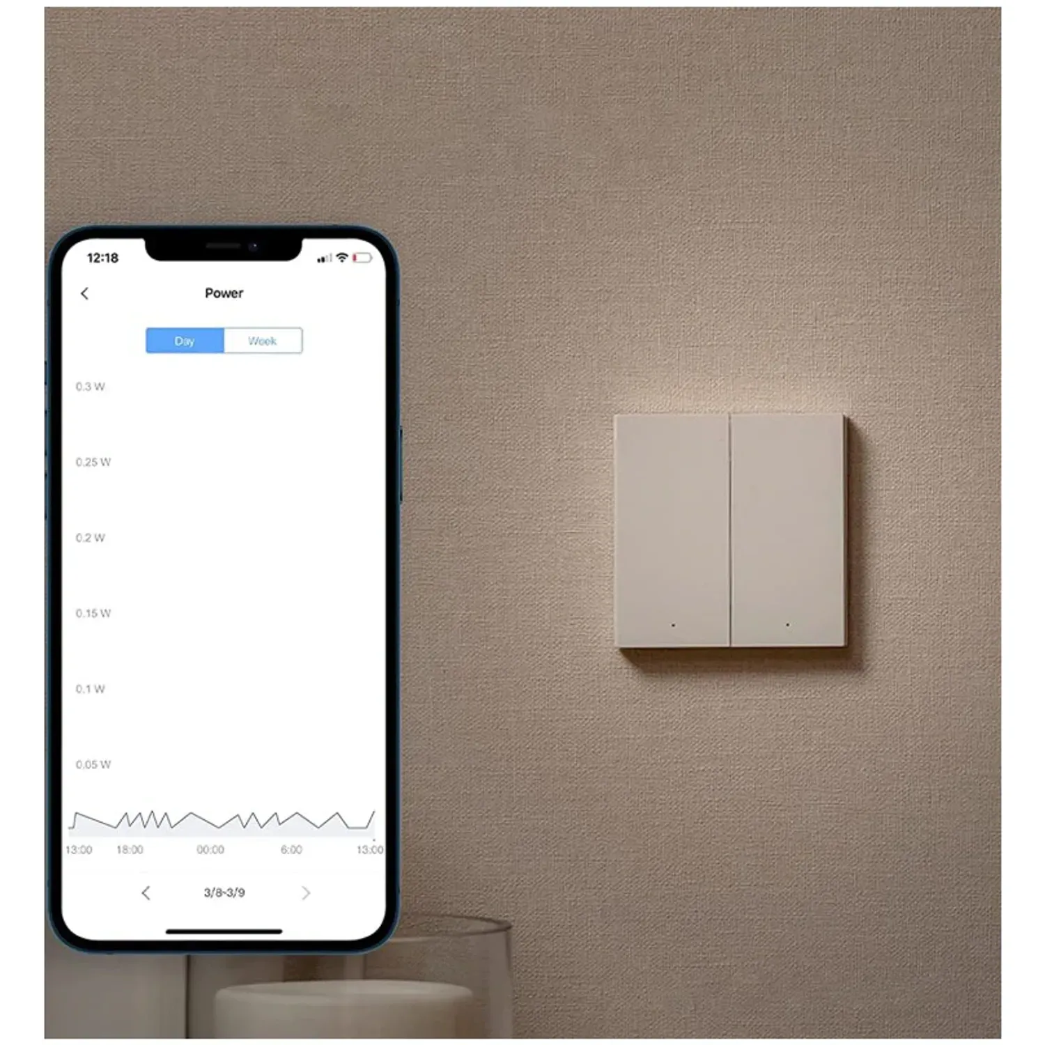 Intrerupator inteligent Aqara Smart Wall Switch H1 (With Neutral &ndash; cu Nul, Double Rocker) fotografia produsului View 6 L