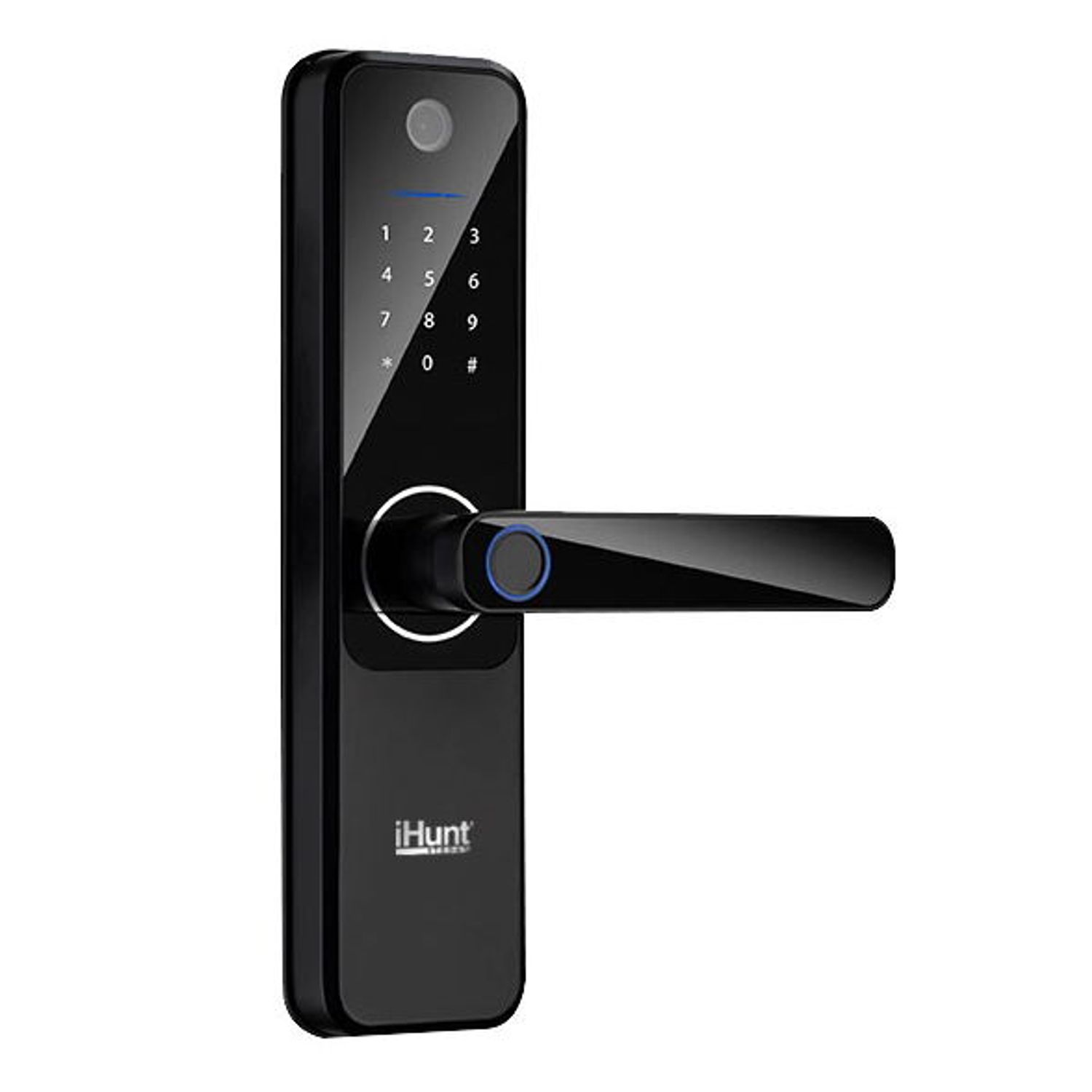 Yala inteligenta iHunt Smart Lock, Bluetooth 5.0, Amprenta, RFID (Negru) fotografia produsului View 2 L
