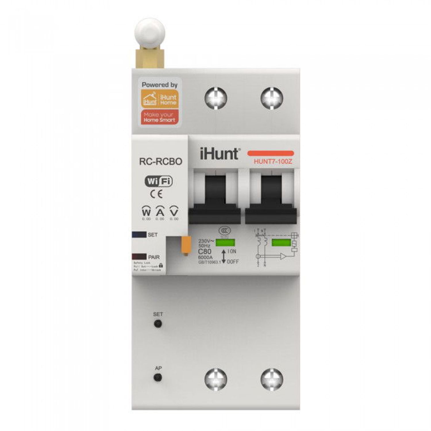 Siguranta automata inteligenta cu contorizare iHunt 2P 32A fotografia produsului View 3 L