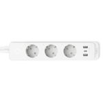 Prelungitor inteligent TP-LINK Tapo P300, Schuko x 3, USB x 2, USB Type-C x 1, 1.5m, Bluetooth, WiFi (Alb) fotografia produsului