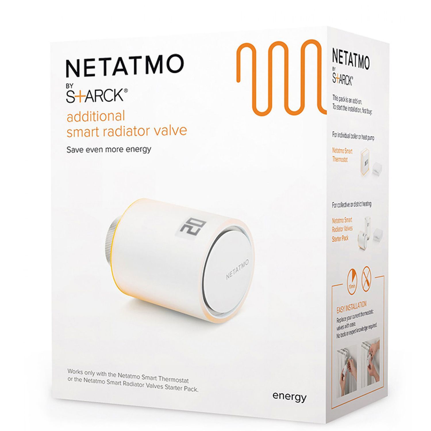 Cap termostat Netatmo, Wi-Fi, Control aplicatie, Programare, 4 Culori interschimbabile fotografia produsului View 6 L