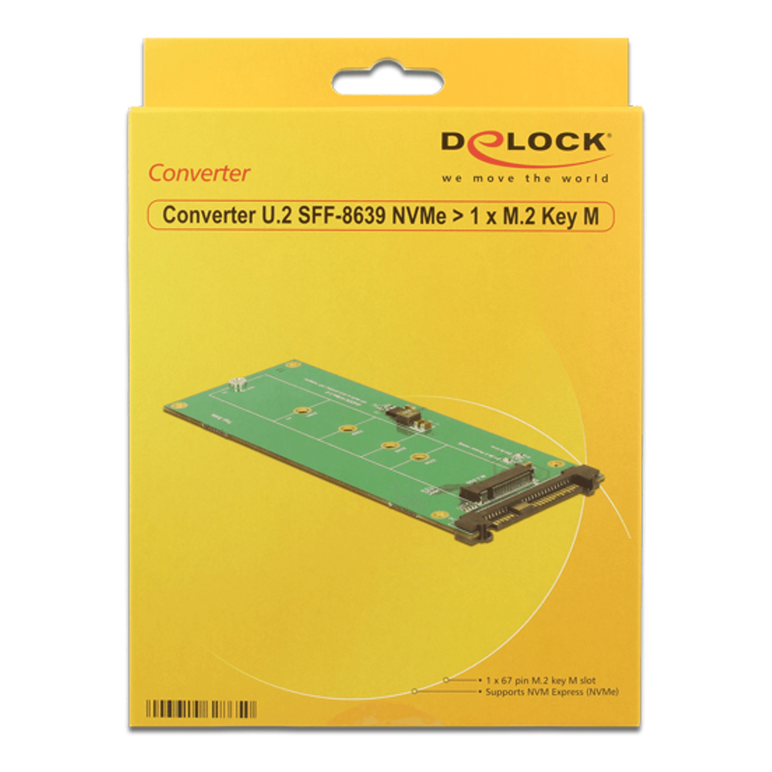 Adaptor Server Delock 62865 U.2 SFF-8639 NVMe - M.2 fotografia produsului View 2 L
