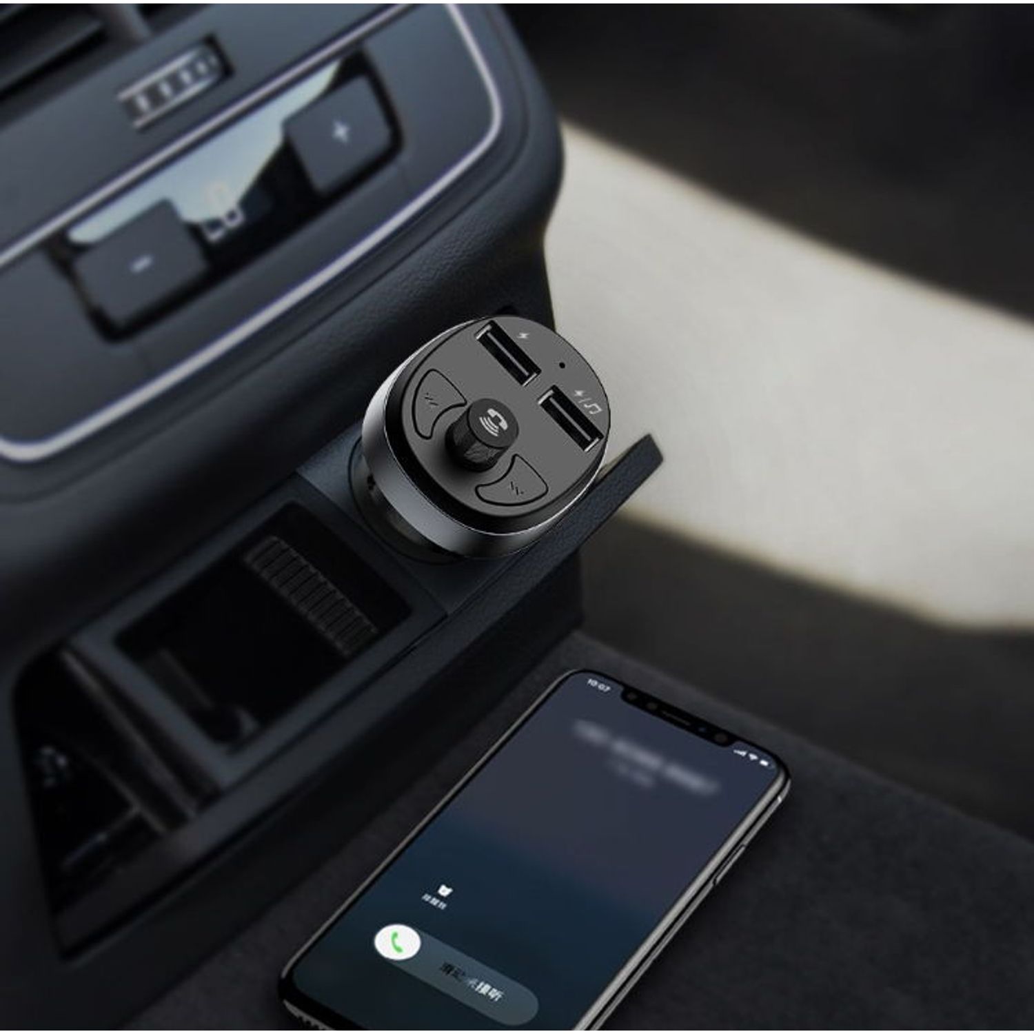 Modulator FM Mcdodo CC-6880, Dual USB, display, 3.1 A, bluetooth 4.2 (Negru) fotografia produsului View 11 L