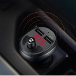 Modulator FM Mcdodo CC-6880, Dual USB, display, 3.1 A, bluetooth 4.2 (Negru) fotografia produsului View 7 S
