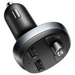 Modulator FM Mcdodo CC-6880, Dual USB, display, 3.1 A, bluetooth 4.2 (Negru) fotografia produsului View 12 S
