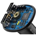 Modulator FM Mcdodo CC-6880, Dual USB, display, 3.1 A, bluetooth 4.2 (Negru) fotografia produsului View 3 S