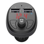 Modulator FM Mcdodo CC-6880, Dual USB, display, 3.1 A, bluetooth 4.2 (Negru) fotografia produsului View 4 S