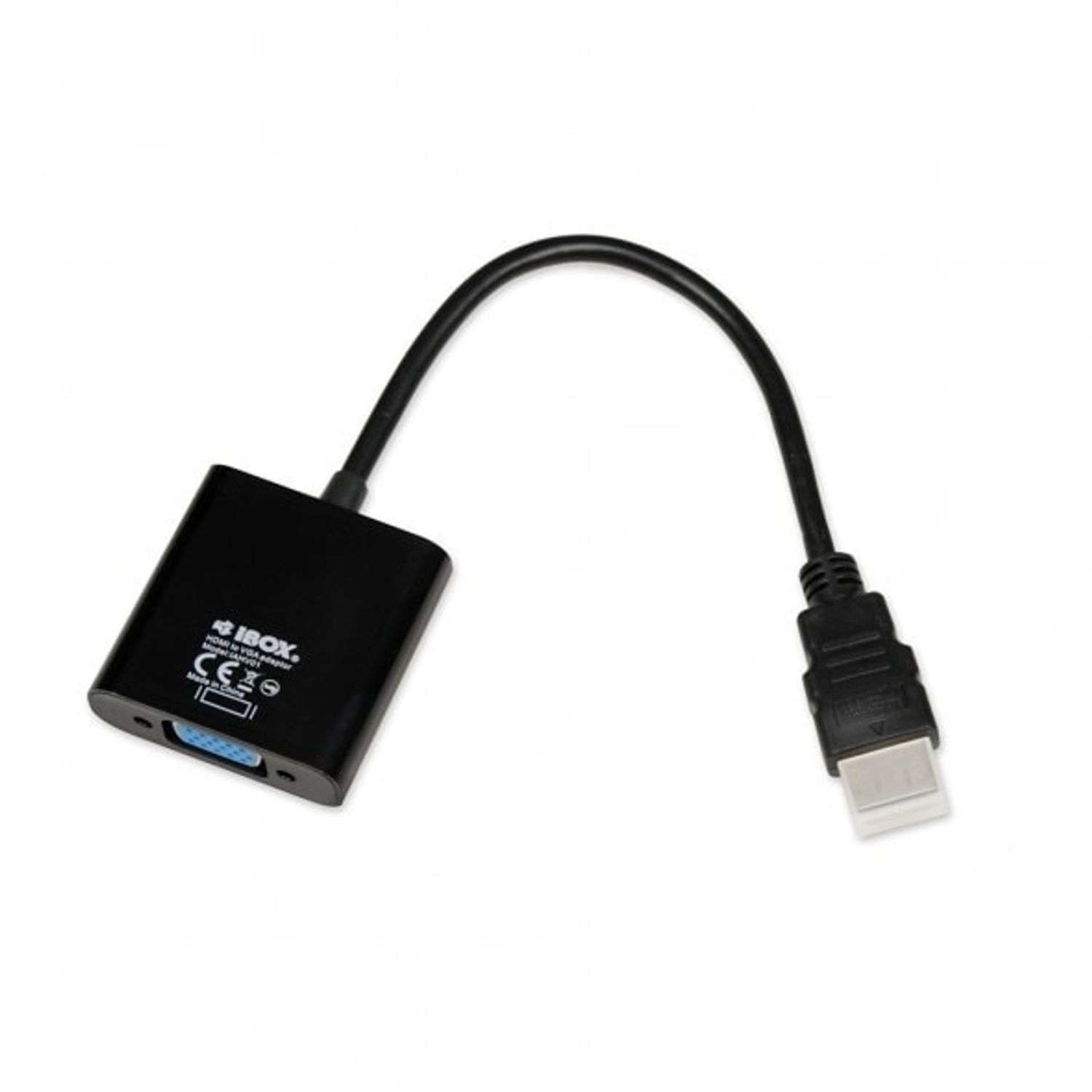 Adaptor video iBox IAHV01, HDMI la VGA (Negru) fotografia produsului